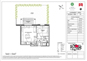 t2 à la vente -   62219  LONGUENESSE, surface 50 m2 vente t2 - UBI417862695